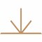 Ekena Millwork Saratoga Timber Gable Bracket, Western Red Cedar, 108"W x 68"H x 3 1/2"D x 3 1/2"F, 15/12 Pitch GBW108X68X0404SAR00SWR - alternate 1
